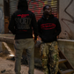 Black & Red Unchecked Hoodie DISTRESSED (Social Standards Collection)