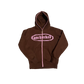 Brown & Pink full-zip hoodie (Unchecked Collection)